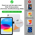 Ipad 10. P&otilde;lvkonna/(a16) 11. p&otilde;lvkonna klaviatuurikohver 10,9-tollisele 2022/11-tollisele 2025, eemaldatav juhtmevaba bluetooth-klaviatuur (saksa paigutus, Qwertz) Ipad 10/11 Gen, sinine