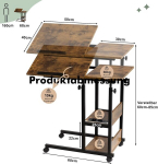 Hadulcet diivanilaud, C-kujuline ratastega laud, reguleeritav lauaplaat, voodilaud pistikupesaga, k&otilde;rguse reguleeritav diivanilaud, s&uuml;learvutilaud hoiuruumiga elutuppa ja magamistuppa