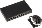 Kalea-informatique v&otilde;rgul&uuml;liti 2.5 gigabit Lan ethernet 10 100 1000 2500 mbps 8 rj45 porti v&auml;lise toiteallikaga, ribalaius 40 gbps