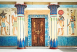 Yongfoto 3x2m vin&uuml;&uuml;lfotograafia taust, Vana-egiptuse stseen, seinamaalingud, vaarao tempel, hierogl&uuml;&uuml;filine egiptuse pap&uuml;&uuml;rus, taustad fotosessioonideks, pidudeks, t&auml;iskasvanutele, lastele, beebi portreefoto taust, stuudiorekvisiidid