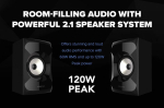 Creative Sbs E2900 v&otilde;imas 2.1 bluetooth k&otilde;laris&uuml;steem subwooferiga telerile ja arvutile - must