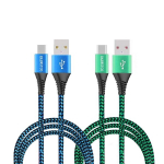 Raewstco [2 tk] Usb Type C kaabel 3a / 5a &uuml;likiire laadimiskaabel - Premium nailonist punutud alumiiniumkorpus, spetsiaalne disain pinge v&auml;hendamise toetamiseks (3m + 3m)