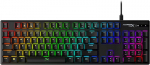 Hyperx Alloy Origins mehaaniline m&auml;nguriklaviatuur Hyperx Blue l&uuml;lititega (clicky), Rgb valgustus, kompaktne alumiiniumkorpus, eemaldatav Usb-c kaabel, Qwerty Us paigutus, Pc Ps5 Xbox, must