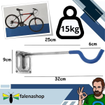 Parpyon&reg; seinale paigaldatav jalgrattahoidik 2 konksuga jalgratastele, jalgrattahoidik seinale, jalgrattahoidik p&otilde;randale, erinevad mudelid (pikk sein)