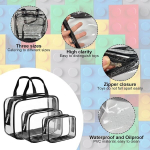 9 pakki m&auml;nguasjade hoiukotid l&auml;bipaistvad veekindlad pvc tualett-tarvete kotid v&auml;rvitud l&auml;bipaistvad reisi tualett-tarvete kotid mustad