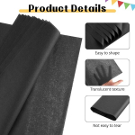 Must siidipaber kinkekottide jaoks 60 lehte 50 x 35 cm pakkepaber kimpudele j&otilde;upaber s&uuml;nnip&auml;evapidude p&uuml;hade pulmade k&auml;sit&ouml;&ouml; kaunistamiseks