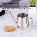 Mermoo Yilan gooseneck veekeetja 350 ml kohviveekeetja kohvikann v&auml;ike roostevabast terasest gooseneck kohvimasin vala &uuml;le veekeetja kohvikann (h&otilde;bedane)