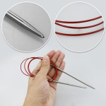 21-osaline ringvarraste komplekt 1 ringvarras 4,0 mm x 100 cm pikk, 20 lukustatavat silmusem&auml;rkija terasest varrast painduva kaabliga, metallist tugevad ringvardad j&auml;meda villa suurte projektide jaoks