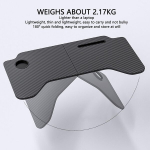 Luocute auto s&uuml;learvuti laud, kokkupandav roolilauaplaat, s&uuml;sinikkiust tekstuuriga plaat, reisimise kaugelt t&ouml;&ouml;tamise k&auml;mpingu s&uuml;learvuti hoidik suurtele maasturitele, veoautodele, kaubikutele, autodele