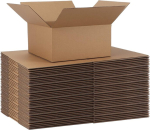 Horlimer kokkupandavate pappkastide komplekt saatmiseks, 40 tk, 204 x 204 x 102 mm, vastupidavad v&auml;ikesed pappkastid, mis on valmistatud lainepapist esemete, m&auml;nguasjade, kirjatarvete, j&otilde;ulupakkide ja pappsaadetiste jaoks