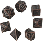Vgeby1 7tk pol&uuml;eedrilised t&auml;ringud, vintage metallist mitmetahulised Dnd Rpg t&auml;ringud, metallist lille teravate t&auml;ringute komplekt lauam&auml;ngule