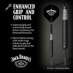 Jack Daniel's ametlikult litsentseeritud messingist terasest noolem&auml;ngukomplekt Electric Black White Ring 22g (d1045)