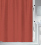 Spirella Primo antibakteriaalne du&scaron;ikardin, pestav, veekindel, pol&uuml;ester, 180 x 180 cm, terrakota punane, 180 x 180 cm