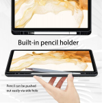 &Uuml;mbris Samsung Galaxy Tab S8 Plus 2022/tab S7 Fe 2021/tab S7 Plus 2020 12.4 tolli Pu nahast kaitse&uuml;mbris tasku ja pliiatsi hoidjaga, automaatse une/&auml;rkveloleku funktsiooniga ja statiivi funktsiooniga - pruun