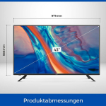 Cello C4320dvbde 43 tolli (109 cm diagonaal) Full Hd Led teler, 2021. aasta mudel, must