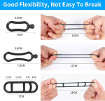 Xtudou 30 jalgratta venivate kummir&otilde;ngaste pakend, jalgrattalambi silikoonist elastik, taskulambi kummipaelahoidik led-jalgrattalambile, taskulambile, juhtraua kinnitus