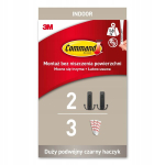 Command topelt dekoratiivkonks must kuni 1,8 kg, 2 tk + 3 riba