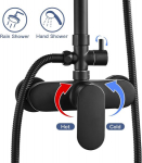 Namuoto du&scaron;ikomplekt, must du&scaron;is&uuml;steem, du&scaron;ikomplekt koos segistikraaniga, &uuml;ladu&scaron;&scaron;, k&auml;sidu&scaron;&scaron;, voolik, pikendatud du&scaron;ireeling (k&otilde;rgus reguleeritav 110&ndash;145 cm)