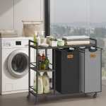 Pesukorv, VASAGLE BLH311B02, 87 x 33 x 80.5 cm, kastanipruun