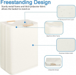 Xikaya pesukorv, 72 l kokkupandav pesukorv, k&auml;epidemega pesukott, pesukorvid, hoiukorv, pesusorteerija magamistuppa, vannituppa, lastetuppa, reisimiseks