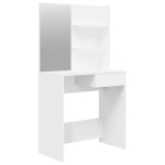 peegliga tualettlaud, valge, 74,5 x 40 x 141 cm CFE9048049