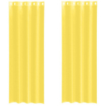 Voile kardinad koos r&otilde;ngastihendiga 2 tk Kollane CFE9521774