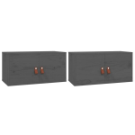 seinakapid, 2 tk, hall, 60 x 30 x 30 cm, m&auml;nnipuit CFE356927
