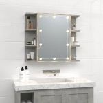 peegelkapp LEDiga, betoonhall, 70 x 16,5 x 60 cm CFE446997
