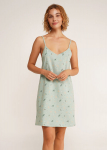 Puuvillane &ouml;&ouml;s&auml;rk SERENE GREENS 8021/010 Giulia, v&auml;rv muted mint