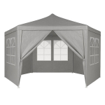 Aiakaubanduse paviljoni telk 2x2x2 m Windows Gray MultiGardeniga