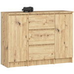 Kummut Akord K100 2D 3SZ, 101x35x98 cm, pruun