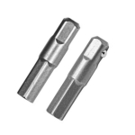 Adapter 1/4" kuusnurk kuni 1/4" ruut 50 mm
