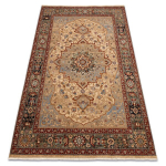 Vaip KESHAN Tupsud, Roosett idamaine 7519/53555 beež / tumesinine