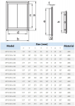 Kontroll-uks valge 400x500 mm ABS