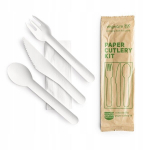 Vegware paberist s&ouml;&ouml;giriistade komplekt W+N+&pound;+S 50 tk., Vegware popierinių stalo įrankių rinkinys W+N+&pound;+S 50 vnt.
