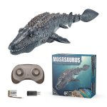 Sofirn 100% uus, kaugjuhtimispult Mosasaurus vee bassein m&auml;nguasjad lastele, 2x500mah Rc paat dinosaurus 1:18 k&otilde;rge simulatsiooni skaala Dino, valguse ja pihustusveega