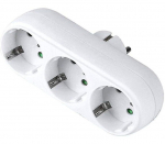 3-suunaline pistikupesa adapter, 3-suunaline mitme pistikuga seina- v&otilde;i lauapistikupesa 16a/250v