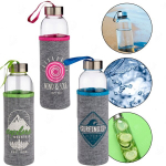 Veepudel klaasist koos vultariga, 500ml, Vivalto, 2tk komplektis