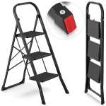 Plastikust kodutrepp Higher 4-astmeline (must), (WK6018S-4A-must)