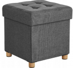 Polsterdatud pouff hall 38x38x40 cm