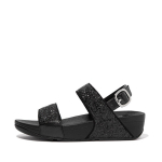 Naiste sandaalid Fitflop Lulu Glitter Back-strap, mustad