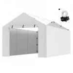 Valge varikatuse asenduskatte sein 10 x 20 jalga