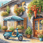 Ristpistes komplekt AVA stitch. Sinine Vespa. AVA-P168