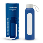 Wessper B1 borosilikaatklaasist pudel 500 ml, tumesinine