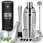 Baarmeni komplekt kokteilide ja jookide jaoks 11 elementi Springos KI0156, 750 ml roostevabast terasest