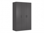 Riidekapp Black Red White Flex, 240x150x66 cm, hall