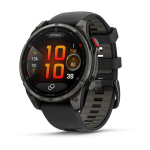 Nutikell Garmin fēnix&reg; 8 Pro &ndash; 47 mm AMOLED Sapphire Carbon grey DLC titanium with Black/pebble grey silicone band
