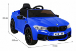 &Uuml;hekohaline laste elektriauto Ramiz Bmw M5 Drift, sinine