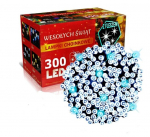 &Otilde;nnelikud inimesed j&otilde;ululamp 300 LED J&otilde;ulukahjus LED 300, 21 meetrit k&uuml;lmavalget