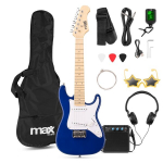 Max GigKit Junior 1/4-suuruses elektrikitarri pakk sinine